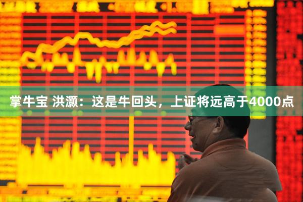 掌牛宝 洪灏：这是牛回头，上证将远高于4000点