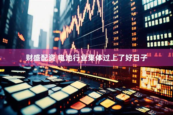 财盛配资 电池行业集体过上了好日子