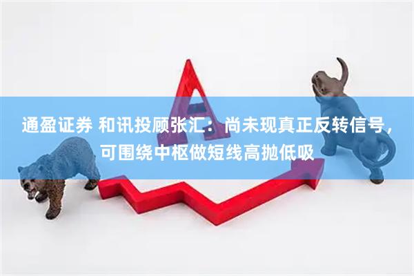 通盈证券 和讯投顾张汇：尚未现真正反转信号，可围绕中枢做短线高抛低吸